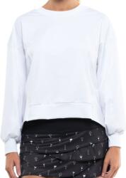 Lucky in Love Hanorace tenis dame Lucky in Love Core Ruche Back L/S Women - white (CT734-110)