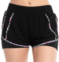 Lucky in Love Pantaloni scurți tenis dame Lucky in Love Prep It Up Borderline Mesh Short - black (CB624-Q84001)