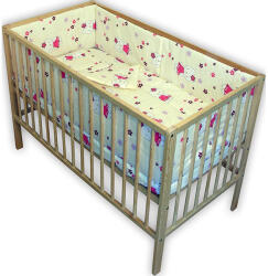 Hubners Kitty floricele lenjerie patut 5 piese crem LENHKF5C Lenjerii de pat bebelusi‎, patura bebelusi