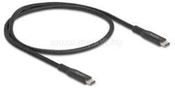 Delock USB 20 Gbps kábel USB Type-C apa - apa PD 3.0 100 W E-Marker 0, 5 m fekete fém (DL80023) (DL80023)