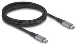 Delock USB 40 Gbps kábel USB Type-C dugó - dugó PD 3.1 240 W E-Marker 2 m szürke fém (DL81192) (DL81192)