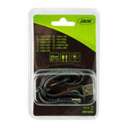 JBM , Töltőkábel, Usb-Jac k5, 5mm, 80cm (0216053) (0216053)