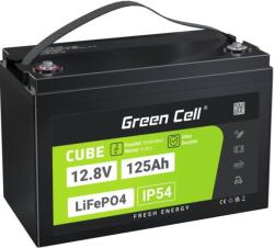 Green Cell Žalias Cell CUBE LiFePO4 125Ah 12, 8V 1600Wh liio geležies fosfato baterija kemperiui, sauls energijai, neprijungtai prie tinklo, laivui Lítium-vas-foszfát (LiFePo4) (LFPGC12V125AH) - easy-shop