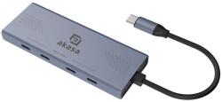 Akasa AK-CBCA32-18BK hálózati csatlakozó USB C-típus 10000 Mbit/s Szürke (AK-CBCA32-18BK)