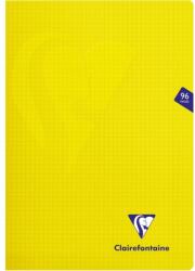 Clairefontaine Mymesys tűzött füzet, A4, 48 lap, négyzetrácsos, sárga (CAI245MatematicaG)