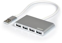 PORT Designs 900120 hálózati csatlakozó USB 2.0 480 Mbit/s Szürke, Fehér (900120)