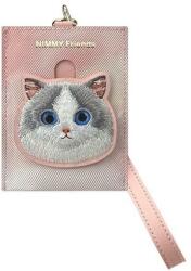 Nimmy Nagyszemű Kisállat 2.0 Macska Kártyatartó - Rózsaszín