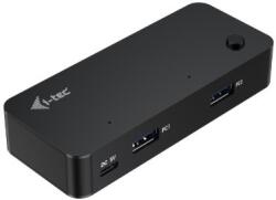i-tec i-tec CAKVMHUB2A2C hálózati csatlakozó USB C-típus 5000 Mbit/s Fekete (CAKVMHUB2A2C)