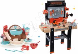 Smoby Set masă de lucru Black+Decker Smoby electronic şi bucătar jucăuş Cofetărie (SM360702-11) Set bricolaj copii
