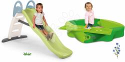 Smoby Set tobogan cu dublu val și nisipar cu joc de apă Toboggan Life Smoby lungimea suprafeței de alunecare 200 cm cu apă (SM820405-45)