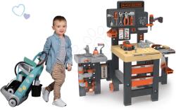 Smoby Set masă de lucru cu trei părți Black&Decker Mega Center cărucior de lucru Smoby cu aspirator electronic (SM360726-4) Set bricolaj copii