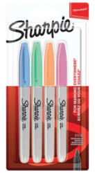 Sharpie Alkoholos marker készlet, 1 mm, kúpos, 'Fine Point', 4 különböző pasztell szín (SR2065402) (SR2065402)