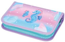Herlitz Penar echipat 31 piese Herlitz, 2 clape, dimensiune 14 x 20.3 x 3.5 cm, motiv Ocean Lights (50049158) Penar