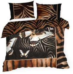  Szatén lepedők 220x200 Eva 18 fekete érc pillangók Eva Minge Euro függöny