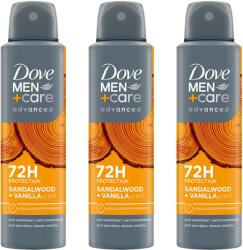 Dove Triopack Men+Care Sandalwood & Vanilla 150 ml (8720181570070x3)
