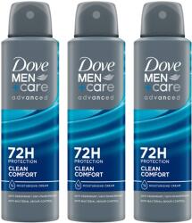 Dove Triopack Men+Care Clean Comfort 150 ml (8720181284335x3)