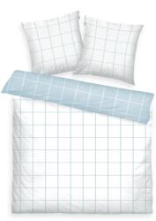 Tom Tailor Pamut ágynemű 200x220 Tom Tailor kék fehér kocka Renforce párnahuzatok 80x80