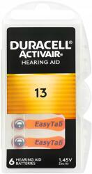 Duracell Hallókészülék akkumulátor Duracell 13 ActivAir PR48 hallókészülékekhez 6 db (DA13)