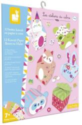 Janod Atelier Mini Set creativ Origami cutii de hârtie (J09164)