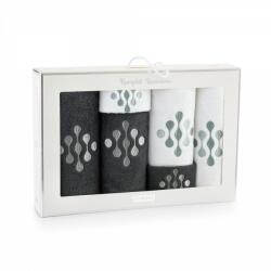 Zwoltex Törülközőkészlet 6 csepp grafitfehér Zwoltex 23 dobozban
