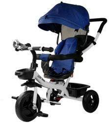 LeanToys PRO300 Kék Gyermek Háromkerekű - UV védelem, Szülői irányítás