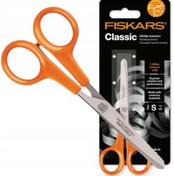 Fiskars Classic Hobby olló, 13cm, rozsdamentes acél, narancssárga fogantyú (1005154)