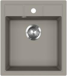 Evido Easy 45 egymedencés gránit mosogató, 515 x 460 mm, platina - 442124 (442124)