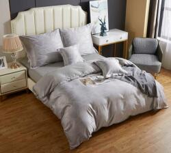  Luxus Szatén Ágynemű Hímzéssel - 160x200 cm, Szürke