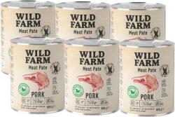  Wild Farm WILD FARM Pate sertéshús 6x800g gluténmentes kutyaeledel