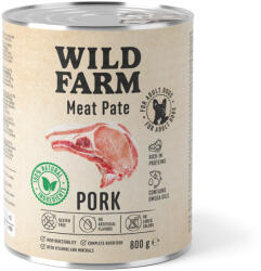 Wild Farm WILD FARM Pate sertéshús 800g gluténmentes kutyaeledel