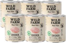  Wild Farm WILD FARM Pate Csirke 6x800g gluténmentes kutyatáp