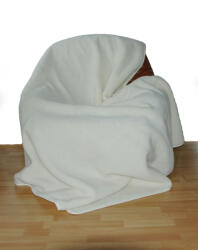  K Ágynemű meleg termékek Gyapjú takaró 200x220 merinó ausztrál 600g fehér