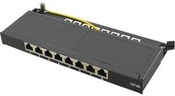 LogiLink Cat. 6A Patch Panel 8-Port mini desktop, shielded, black (NP0064B)