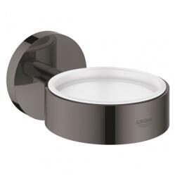 GROHE Essentials pohár-és szappantartó hard graphite (GR-40369A01)
