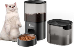 Fudajo automata víz- és ételadagoló macskák és kutyák számára fekete 65289