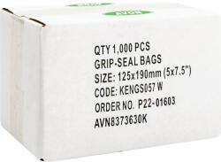 Avon - 5"X7.1/2" ÚJRAZÁRHATÓ, FELIRATOZHATÓ POLIETILÉN TASAKOK (PK-1000) (AVN8373630K)