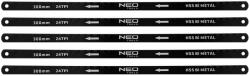 NEO TOOLS Fémfűrészlap készlet 300x12, 5mm, 5db, HSS bimetal (43-355) - szerszamhaz
