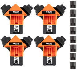 NEO TOOLS Sarokszorító szett, rugós, 4 darabos készlet (45-492)