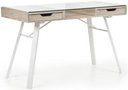 Halmar Íróasztal B33, tölgy sonoma/fehér