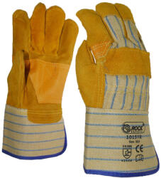  Munkavédelmi rakodókesztyű, marha hasítékbőr tenyerű méret 10, 5 Rock Safety (1015YR)