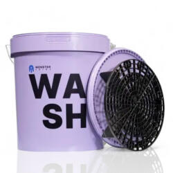 MonsterShine vödör lila WASH 19L szennyeződés leválasztóval fedéllel