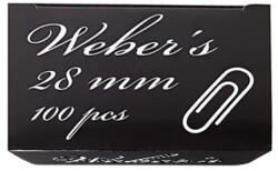 Weber s Gemkapocs WEBER`S 28mm nikkel 100 darabos (83ZPC28)