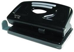 Optima Lyukasztó OPTIMA H-10 2 lyukú fém 10 lap fekete (22166) - robbitairodaszer