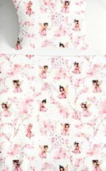  2 részes gyermek ágynemű huzat szett - 90x130 cm / virágtündér mintás