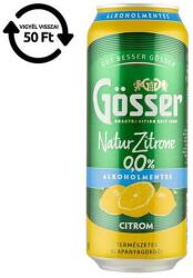 Gösser Alkoholmentes sör GÖSSER Natur-Zitrone citrom 0% 500 ml DRS (C65039) - robbitairodaszer