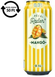 Pécsi Sör Alkoholmentes sör PÉCSI RADLER mangó 0, 0% 500 ml DRS (C69075) - robbitairodaszer