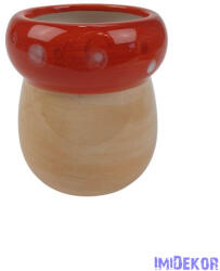 Kerámia gomba kaspó - Narancs