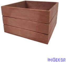  Magaságyás fa ládikó 15cm - Barna