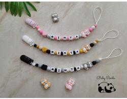 Baby Panda Névre szóló cumilánc - Mosómedve