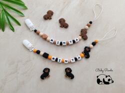 Baby Panda Névre szóló cumilánc - Tacsi